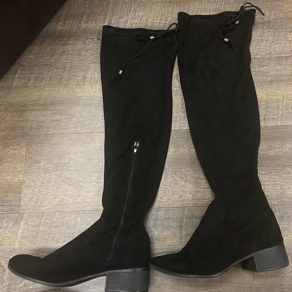 Black Over-the-Knee Women's Boots